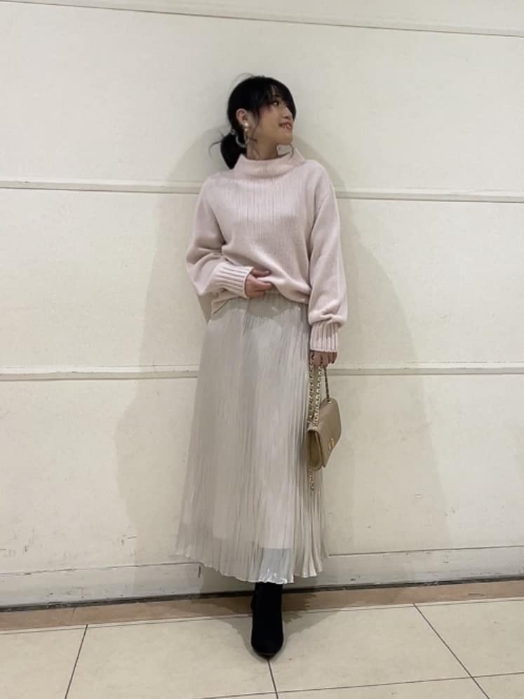 watanabeさんの「UNTITLED｜【洗える】スポンディッシュ ボトルネックニット」を使ったコーディネート