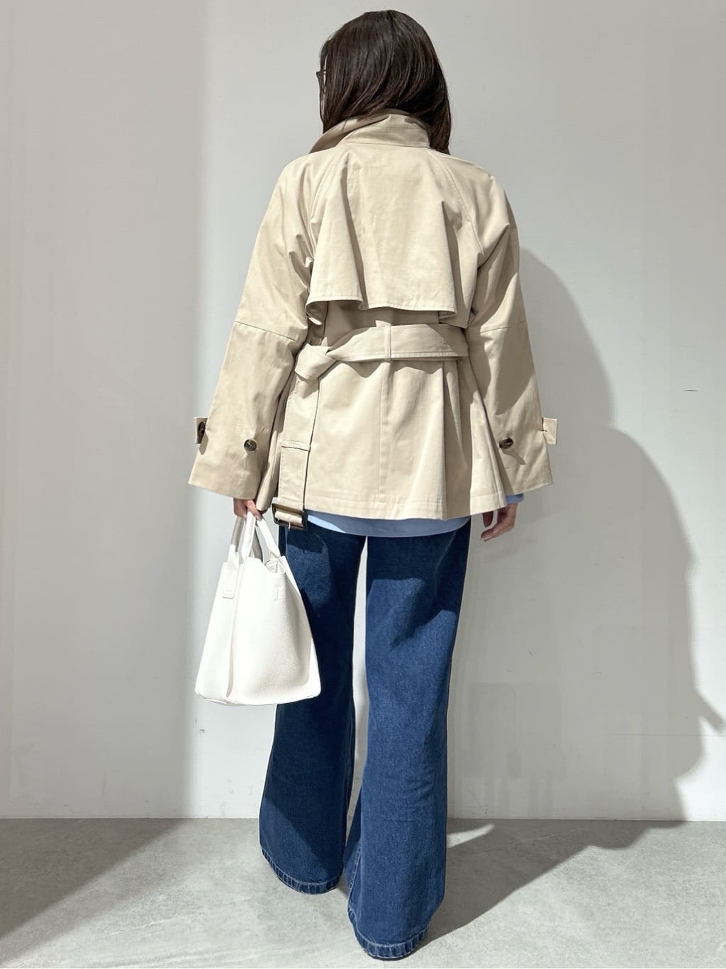 NAKAさんの「OPAQUE.CLIP｜ミドルトレンチコート【洗濯機OK】」を使ったコーディネート