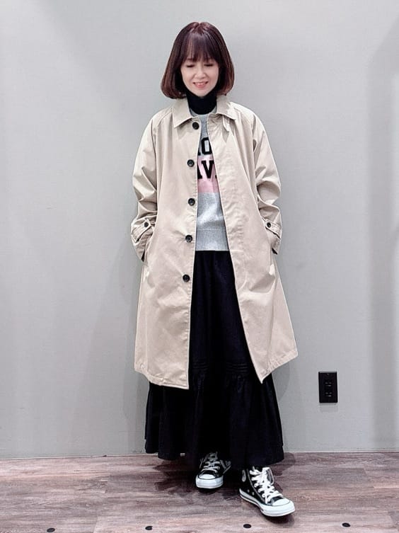 Satoさんの「Dessin｜【ユニセックス】シャンブレートレンチコート」を使ったコーディネート