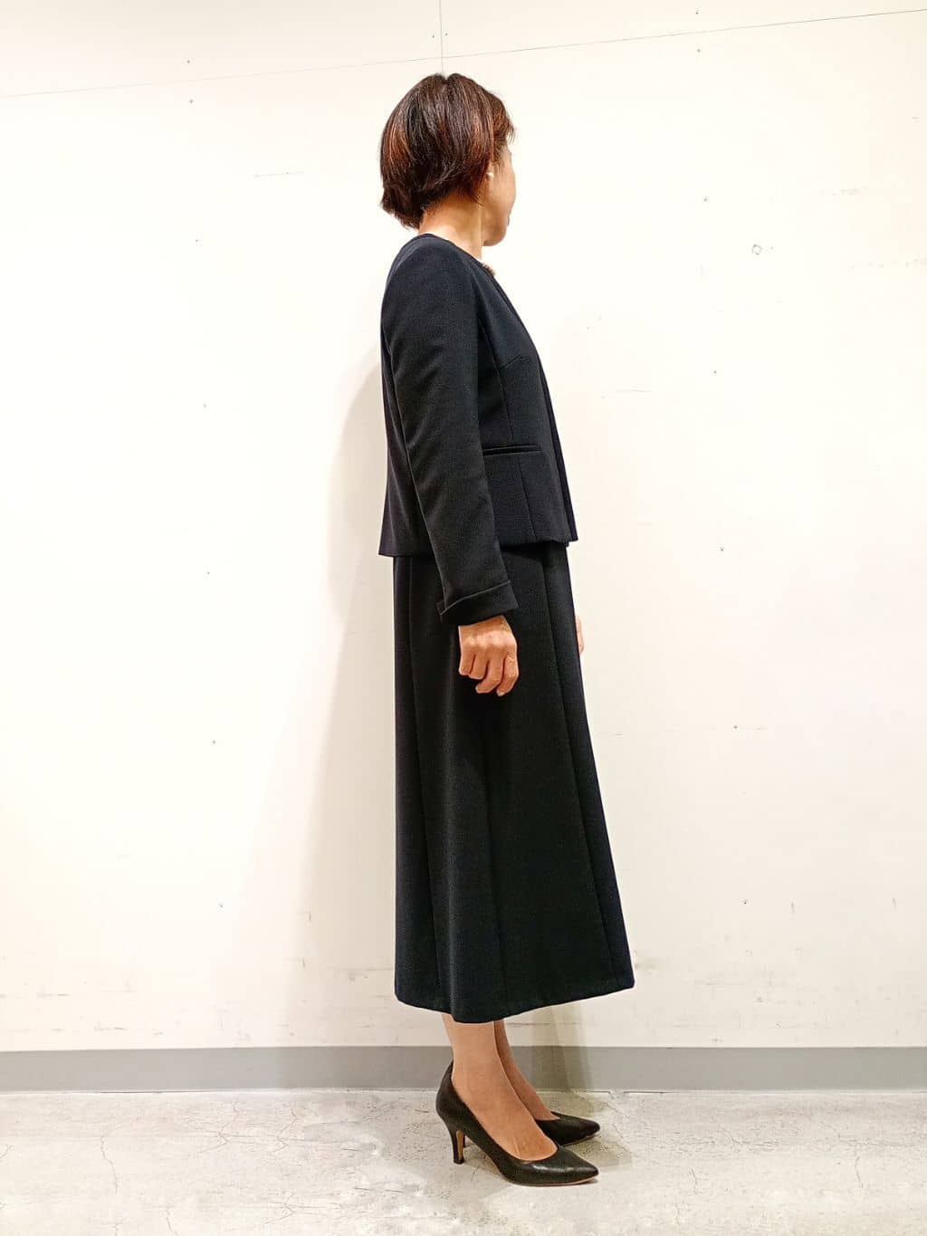 Kさんの「INDIVI｜【上品光沢／SETUP可能】切り替えデザインジャケット」を使ったコーディネート