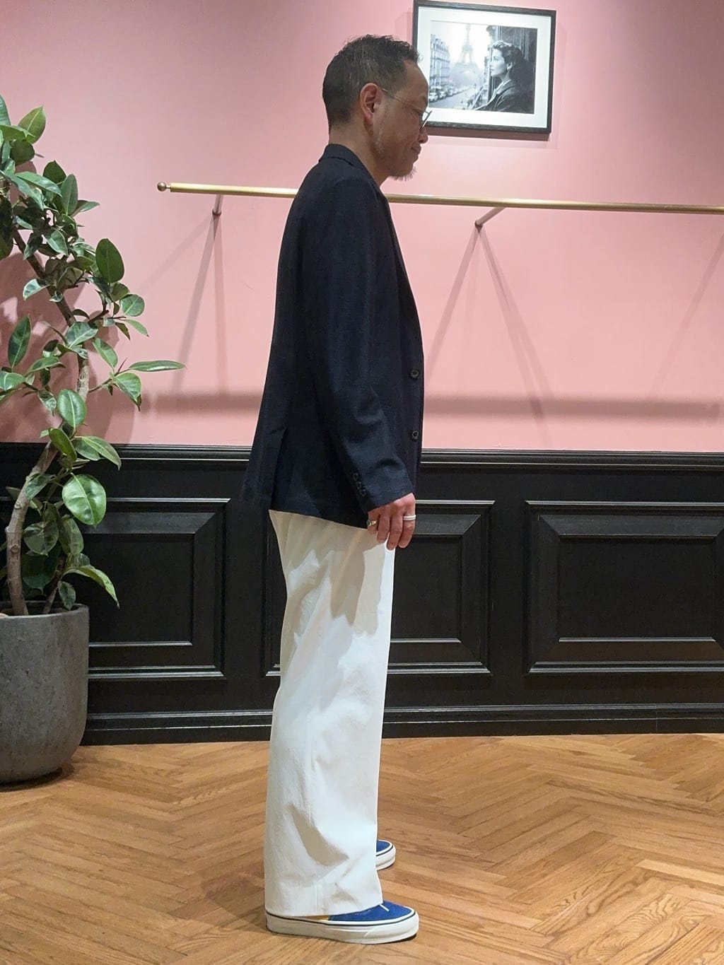 torigoeさんの「DRESSTERIOR｜【ウォッシャブル】コットンシルク マルチボーダーニット」を使ったコーディネート