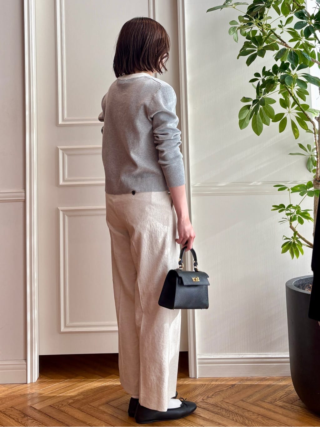 nakaoさんの「DRESSTERIOR｜◆ウォッシャブル コットンカシミヤ コンビカーデ」を使ったコーディネート