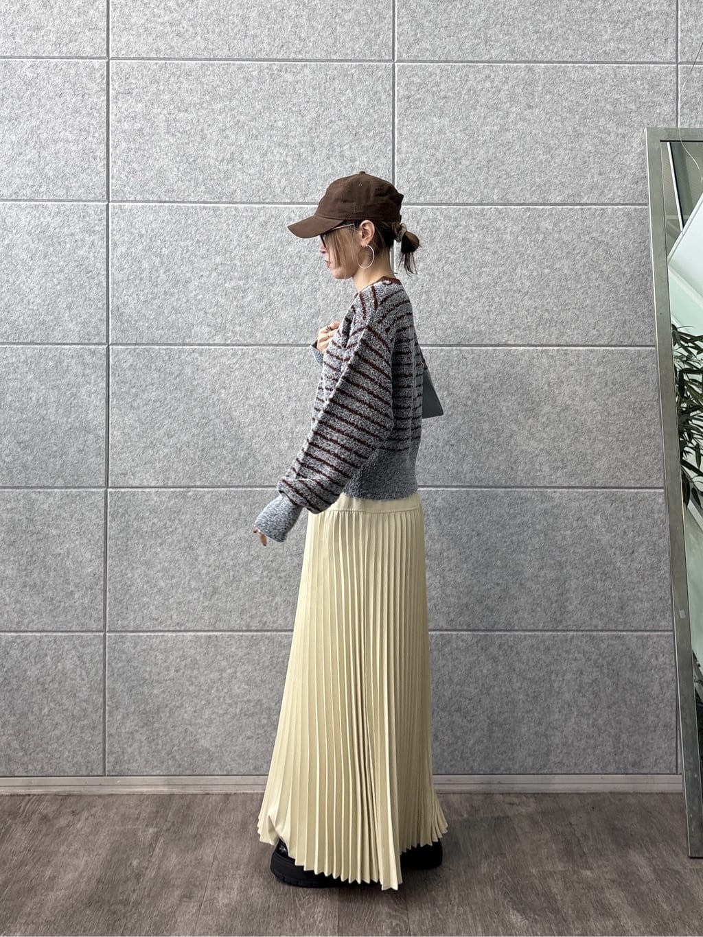 kotakiさんの「INDIVI｜ファンシーヤーンボーダーニット」を使ったコーディネート