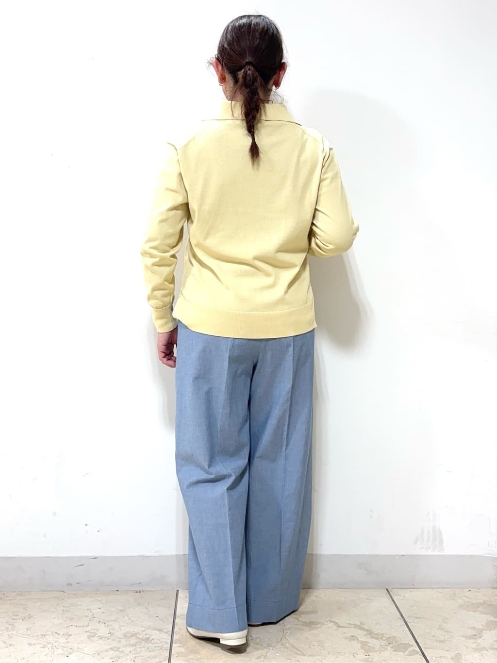 keiさんの「Reflect｜スキッパーネックニットプルオーバー」を使ったコーディネート