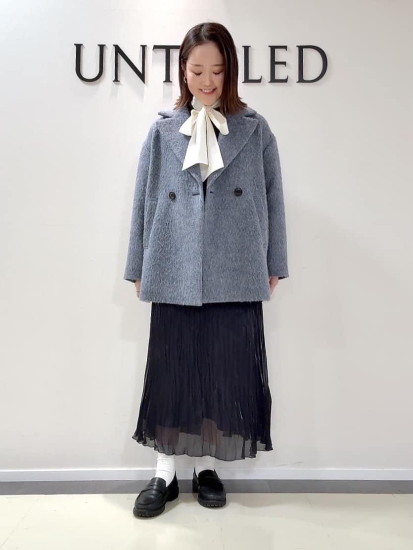 YUIさんの「UNTITLED｜【エレガントジャケット/アウター】イタリアンシャギーPコート」を使ったコーディネート