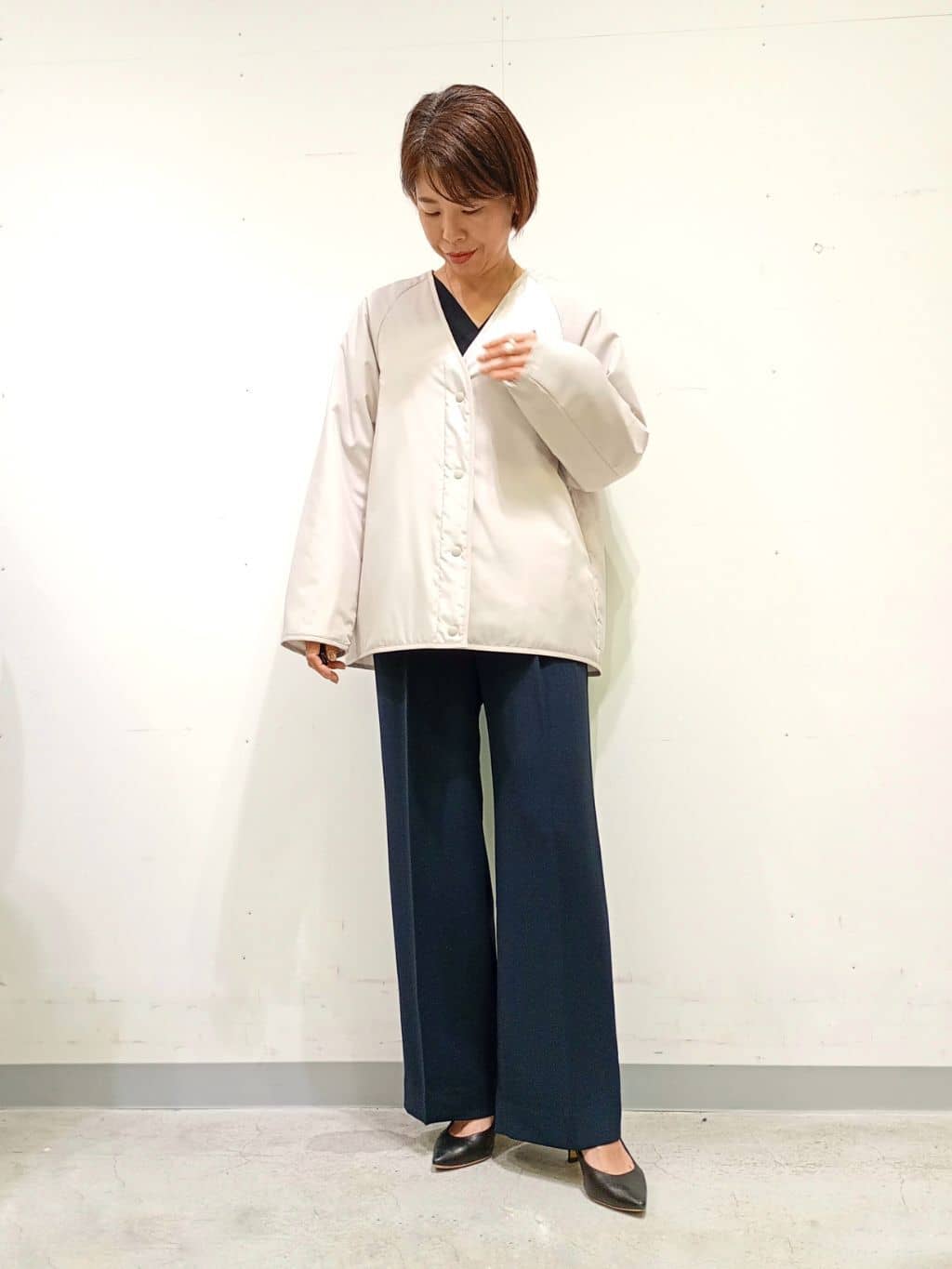 Kさんの「INDIVI｜【撥水／UVケア／2WAY】超軽量ライナー付ライトトレンチコート」を使ったコーディネート