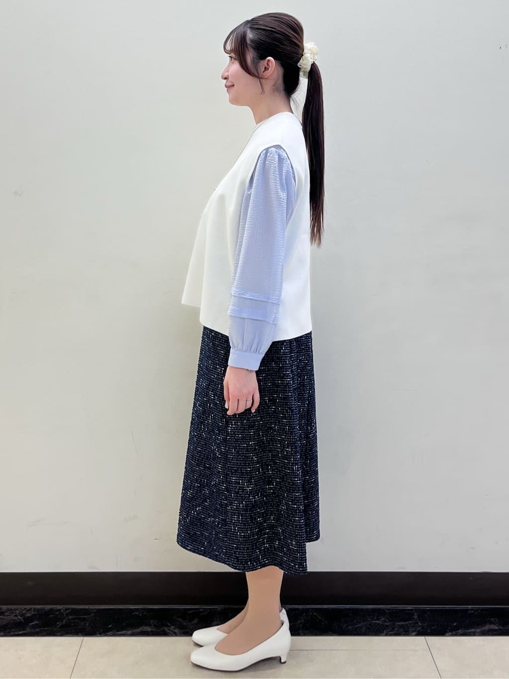 mikikoさんの「Reflect｜【ゆったり着られる◎】バンドカラーシャツブラウス」を使ったコーディネート