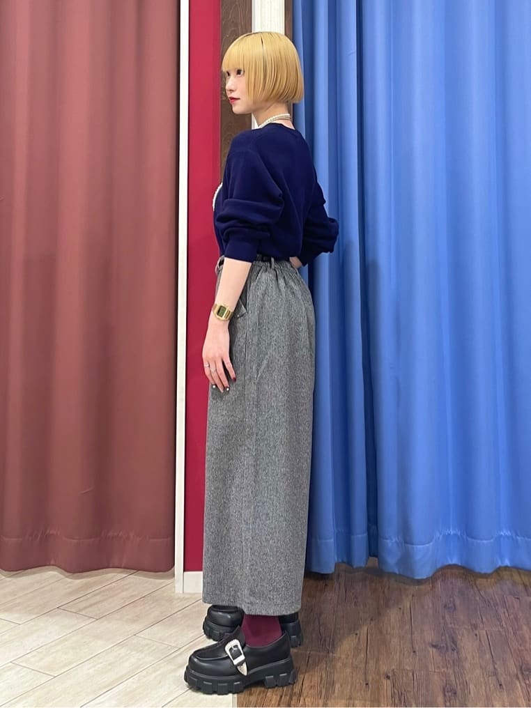 るるさんの「SHOO･LA･RUE｜【洗濯機可/S-LL】もちもちタッチ スウェットライクロゴニット」を使ったコーディネート