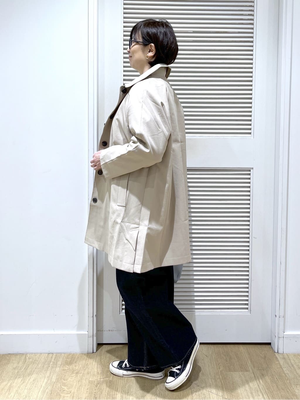 Miyazakiさんの「Dessin｜【体型カバー/レイヤード/洗える】ジョーゼットプルオーバーブラウス」を使ったコーディネート