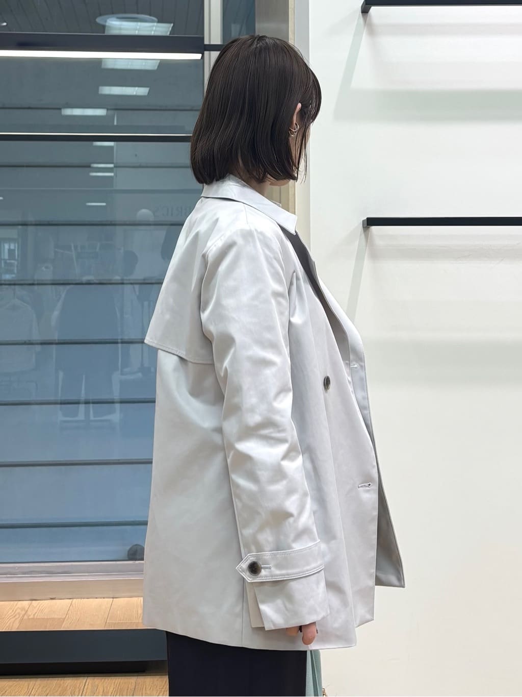asamiさんの「INDIVI｜【洗える／キレイ色】体型カバー無縫製ニット」を使ったコーディネート