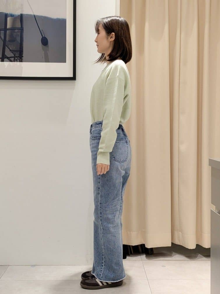 なめさんの「THE SHOP TK｜【S-XLサイズ/選べる6色】どこから見ても美しい ガーターニット/洗濯機OK」を使ったコーディネート