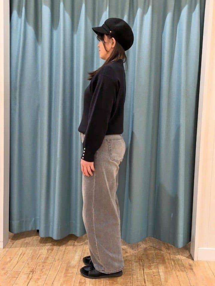 Miさんの「SHOO･LA･RUE｜【毛玉になりにくい/洗濯機可/S-LL】お袖パールの上品ニット」を使ったコーディネート