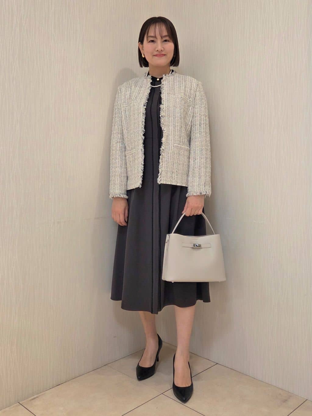 naokoさんの「UNTITLED｜【仕事着/スーツ】ファンシーツイード ジャケット」を使ったコーディネート