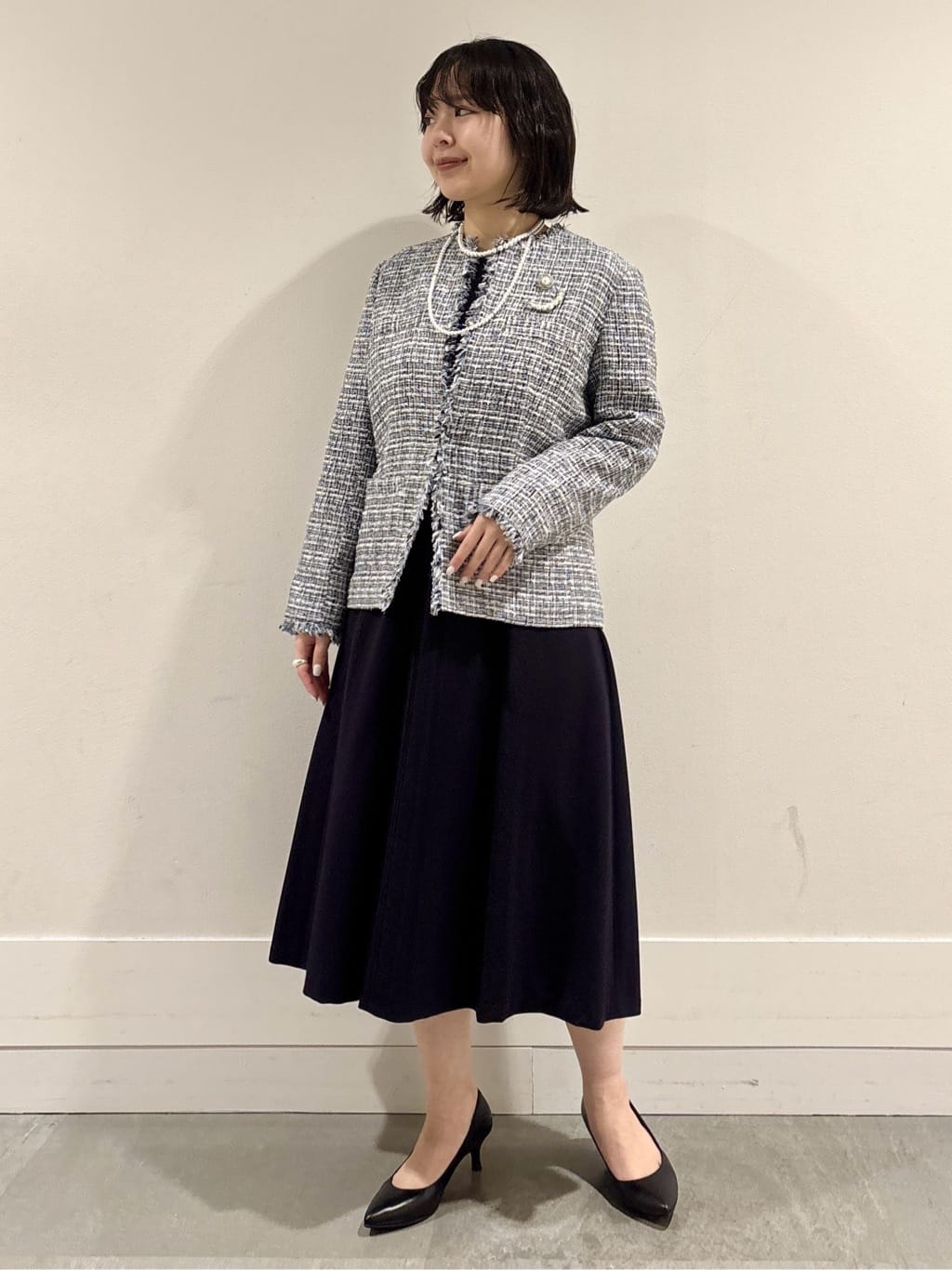 モエカさんの「UNTITLED｜【仕事着/スーツ】ファンシーツイード ジャケット」を使ったコーディネート