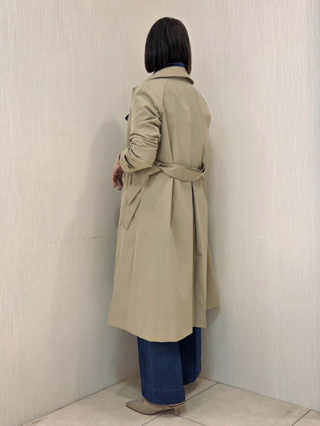 naokoさんの「UNTITLED｜◆【セットアップ可/ボウタイ】ライトウェイトデニムブラウス」を使ったコーディネート
