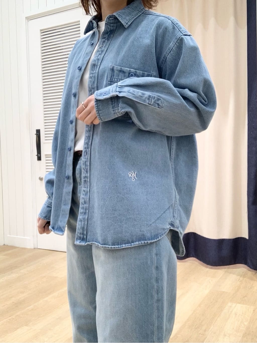 IMARIさんの「Dessin｜【ユニセックス/洗える】10OZデニムシャツ」を使ったコーディネート