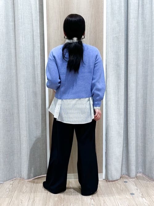 naoさんの「grove｜毎日着たくなる、もちもち畦編みニット」を使ったコーディネート