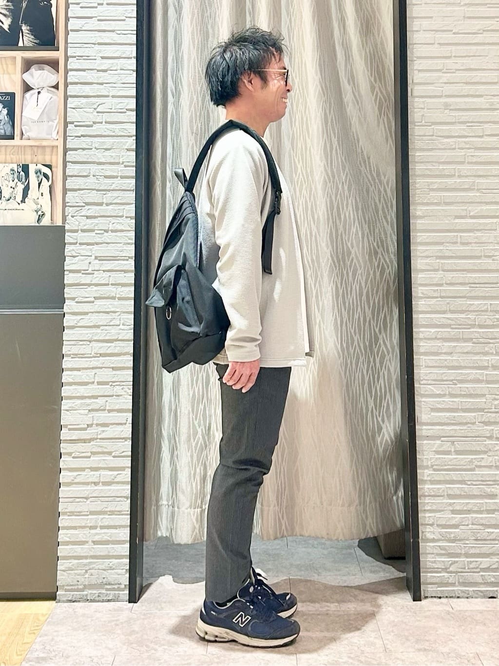 KENJI Iさんの「THE SHOP TK｜【2点セット】カーディガン＋半袖Tシャツ 洗濯機OK」を使ったコーディネート