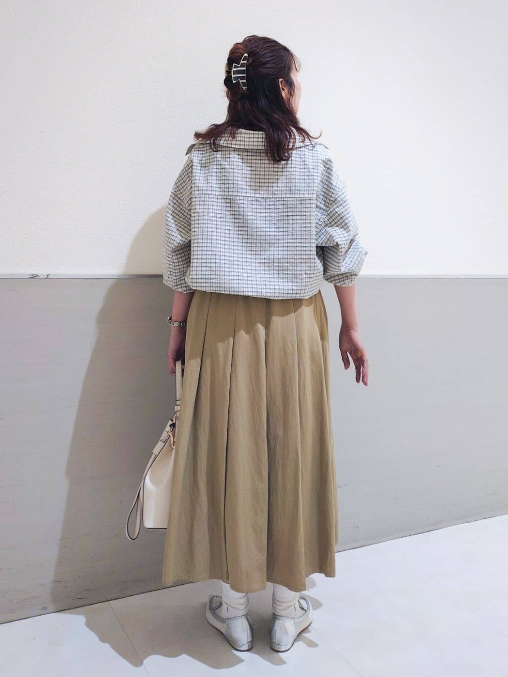 maruさんの「THE SHOP TK｜ショート丈シャツブルゾン」を使ったコーディネート