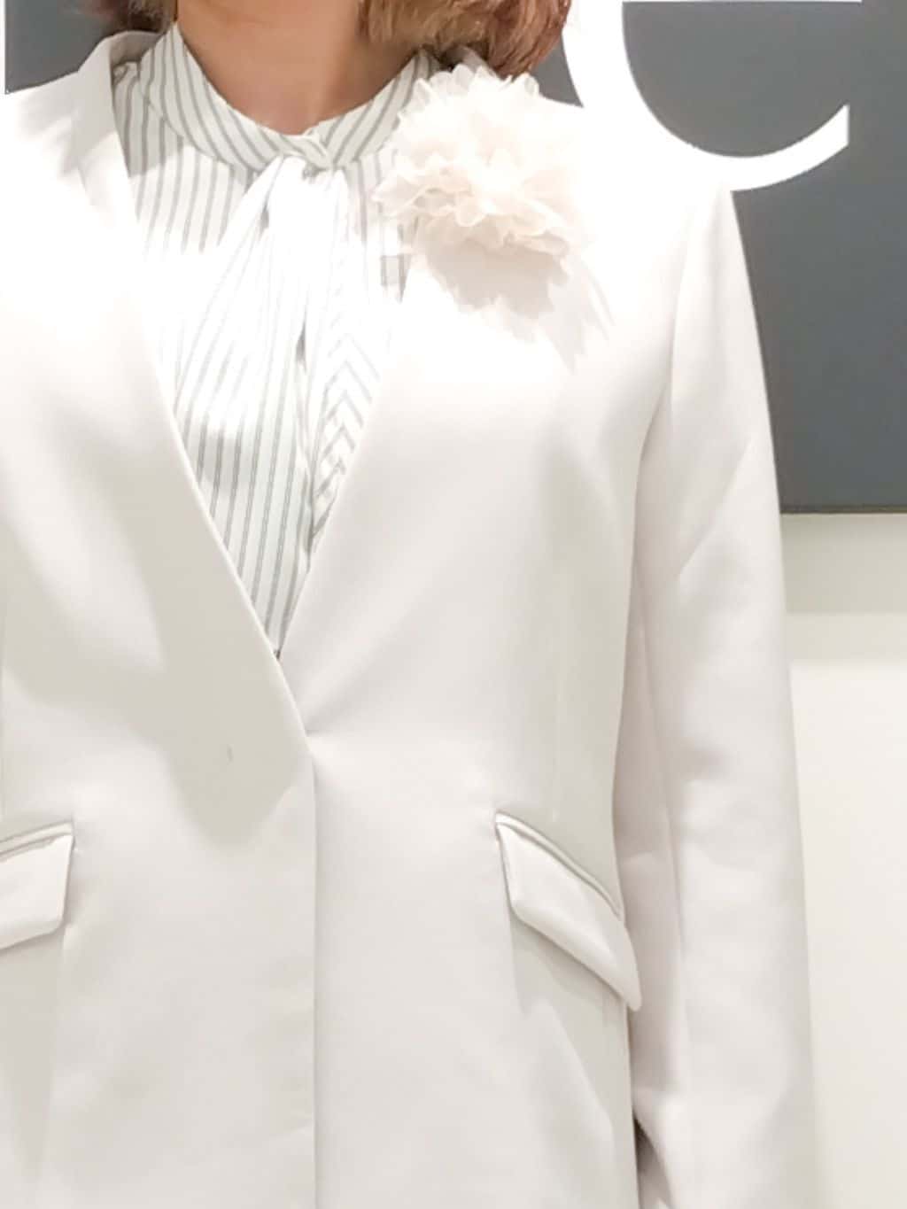n.さんの「index｜ストレッチテーパードパンツ／セットアップ可【洗濯機OK／防シワ／イージーアイロン】」を使ったコーディネート