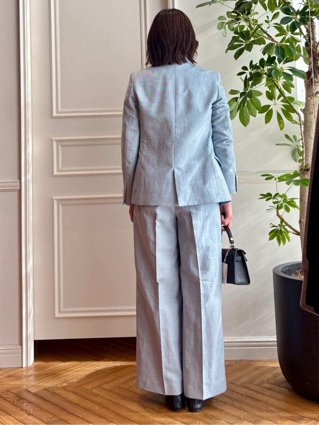 nakaoさんの「DRESSTERIOR｜【セットアップ可】リネンブレンドダブルブレストジャケット」を使ったコーディネート
