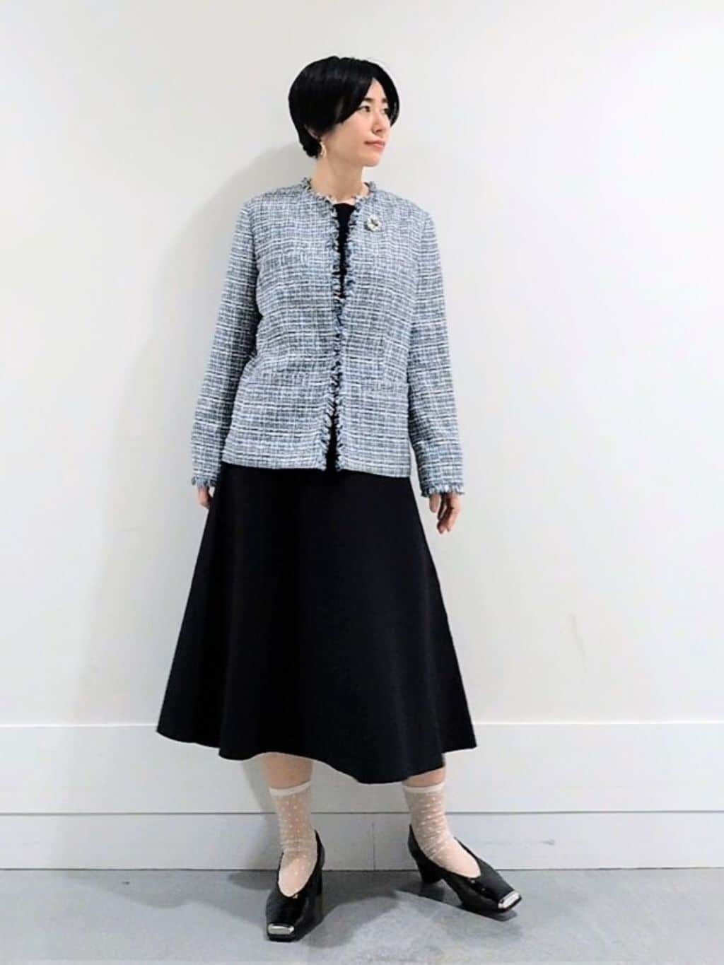 ミズタさんの「UNTITLED｜【仕事着/スーツ】ファンシーツイード ジャケット」を使ったコーディネート