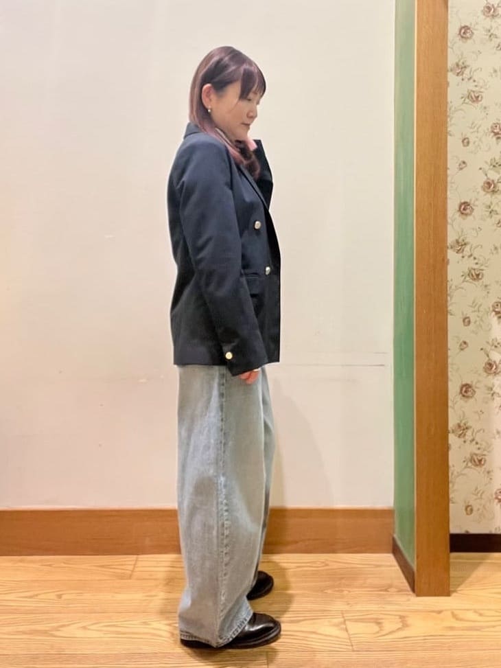 ゆっきーさんの「SHOO･LA･RUE｜【セットアップ可/S-LL/洗濯機可】マニッシュに決まる ダブルブレストジャケット」を使ったコーディネート