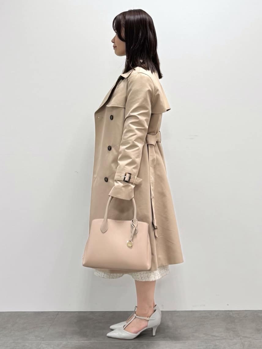 kozuさんの「index｜撥水トレンチコート【洗濯機OK／花粉対応】《XS～3L》」を使ったコーディネート