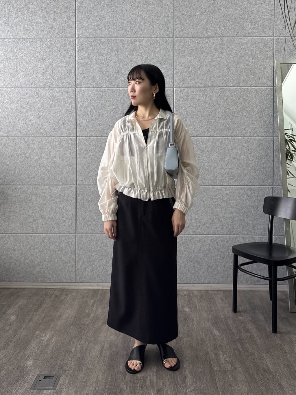 rinaさんの「INDIVI｜シアーシャーリングブルゾン」を使ったコーディネート