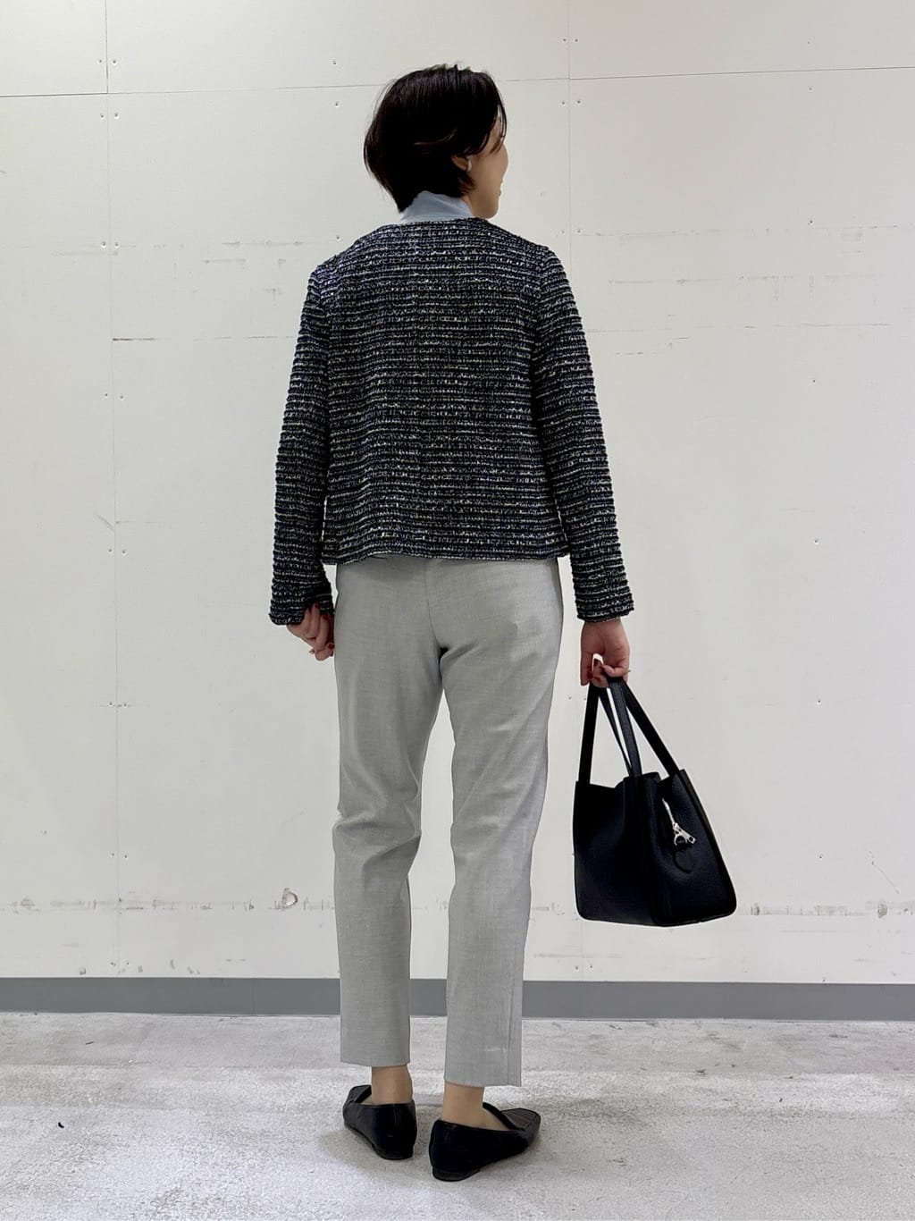 yuriさんの「INDIVI｜【洗える】ジョーゼットボウタイブラウス」を使ったコーディネート