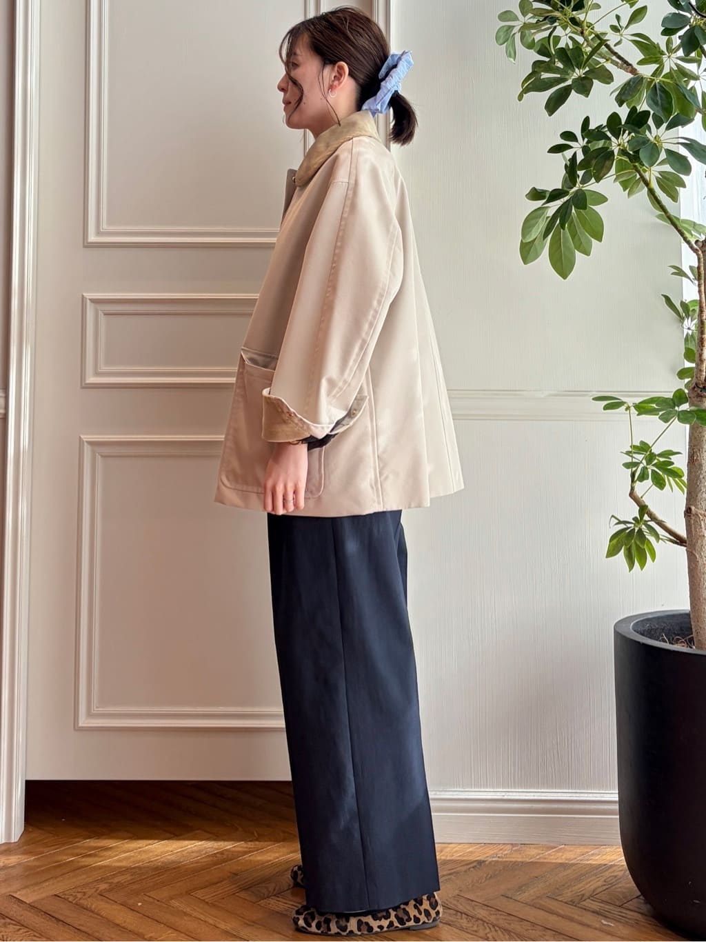 nakaoさんの「DRESSTERIOR｜【ウォッシャブル】コットンシルクハーフスリーブニット」を使ったコーディネート