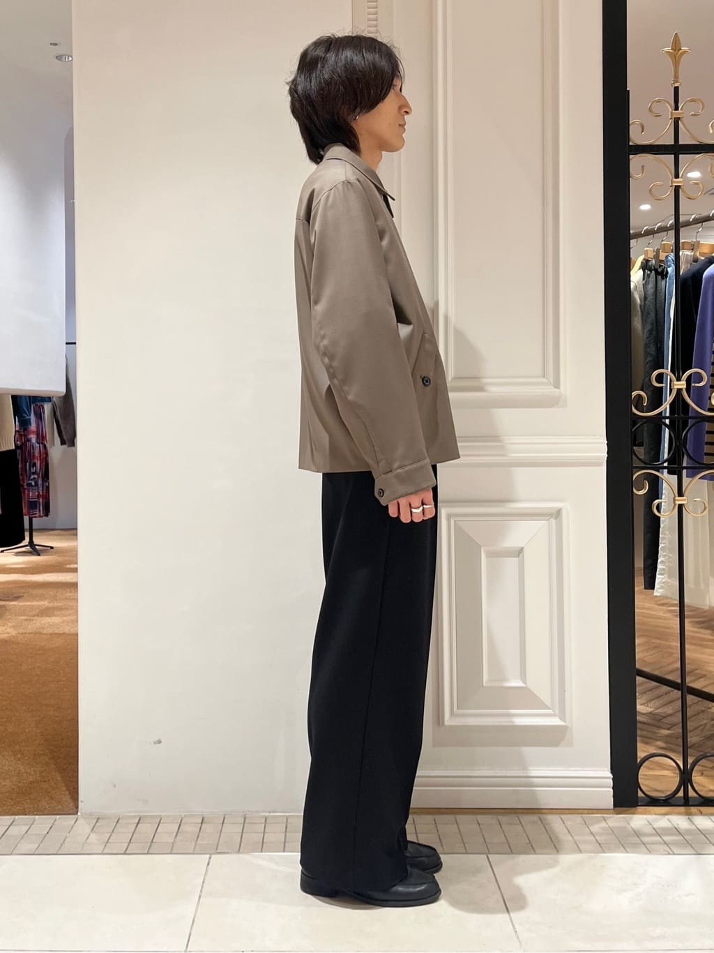 Watanabeさんの「DRESSTERIOR｜【ウォッシャブル】ウールハリントン ジャケット」を使ったコーディネート