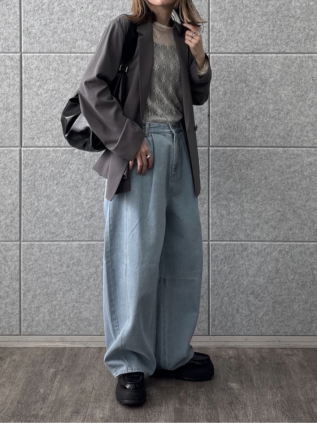 kotakiさんの「INDIVI｜Comfy SET UP｜ダブルブレストイージージャケット【セットアップ対応／通勤／カセット服／接触」を使ったコーディネート