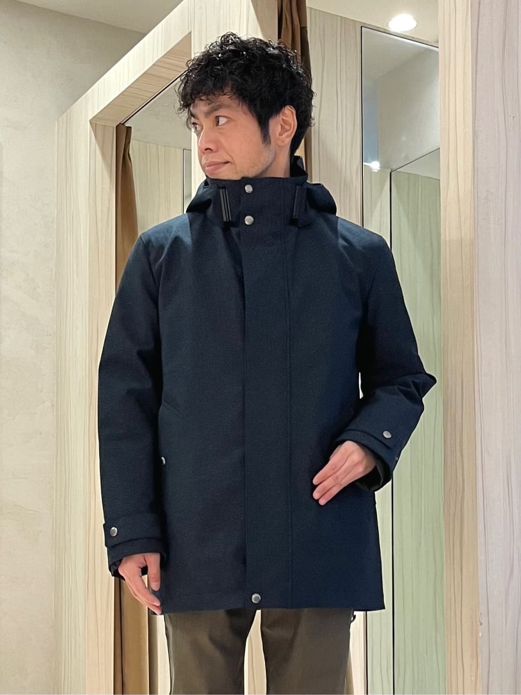 URAさんの「TAKEO KIKUCHI｜【3WAY】ドビー ダウンライナー付ブルゾン」を使ったコーディネート