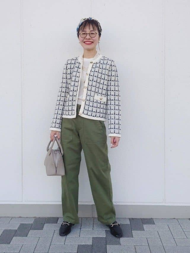 MUTSUKOさんの「UNTITLED｜【TORRAZZO DONNA】ツイードコットンカーディガン」を使ったコーディネート
