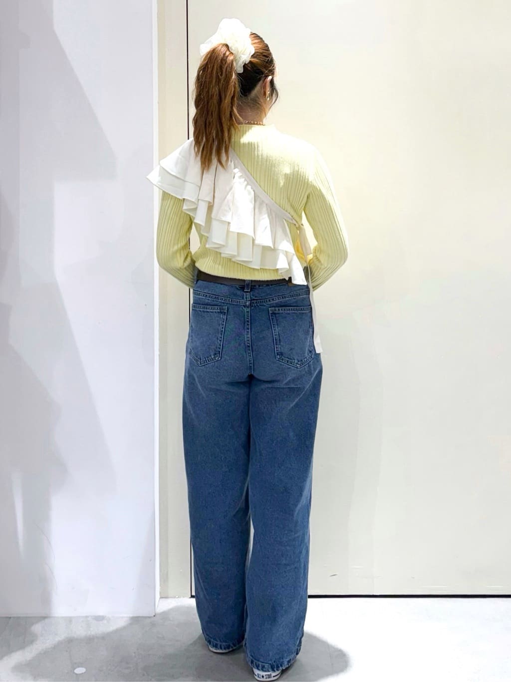 sayaさんの「OPAQUE.CLIP｜ラッフルフリルケープ【洗濯機OK】」を使ったコーディネート