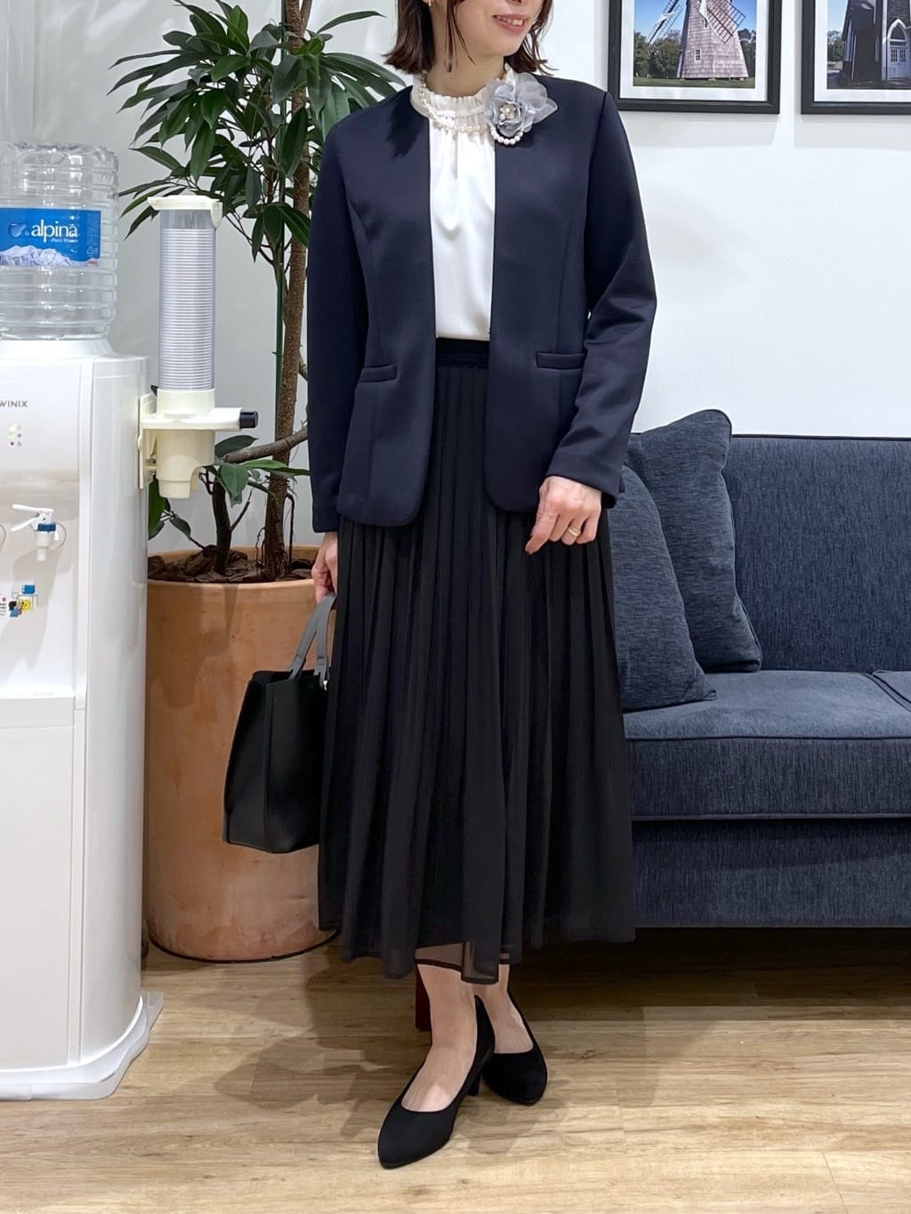 canaさんの「Dessin｜【通勤/セットアップ可能】ソフトボンディングジャケット」を使ったコーディネート