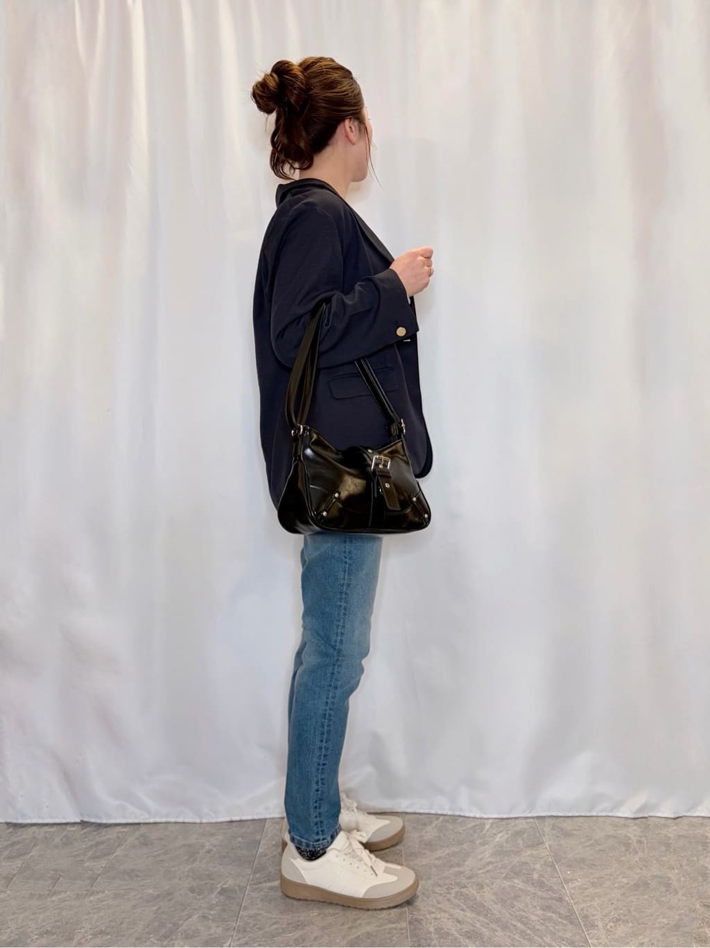 おうめさんの「SHOO･LA･RUE｜【SHOO・LA・RUE DENIM】毎日使いたくなる ストレッチデニムスキニーパンツ」を使ったコーディネート