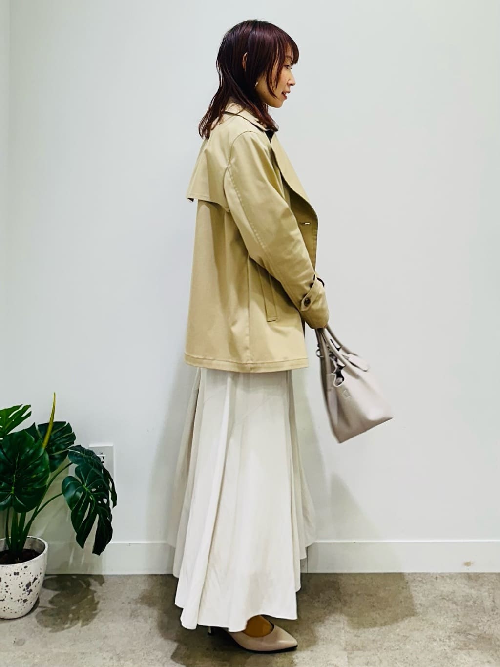 Miwaさんの「UNTITLED｜【定番人気/はっ水/洗える】タスランショートトレンチコート」を使ったコーディネート