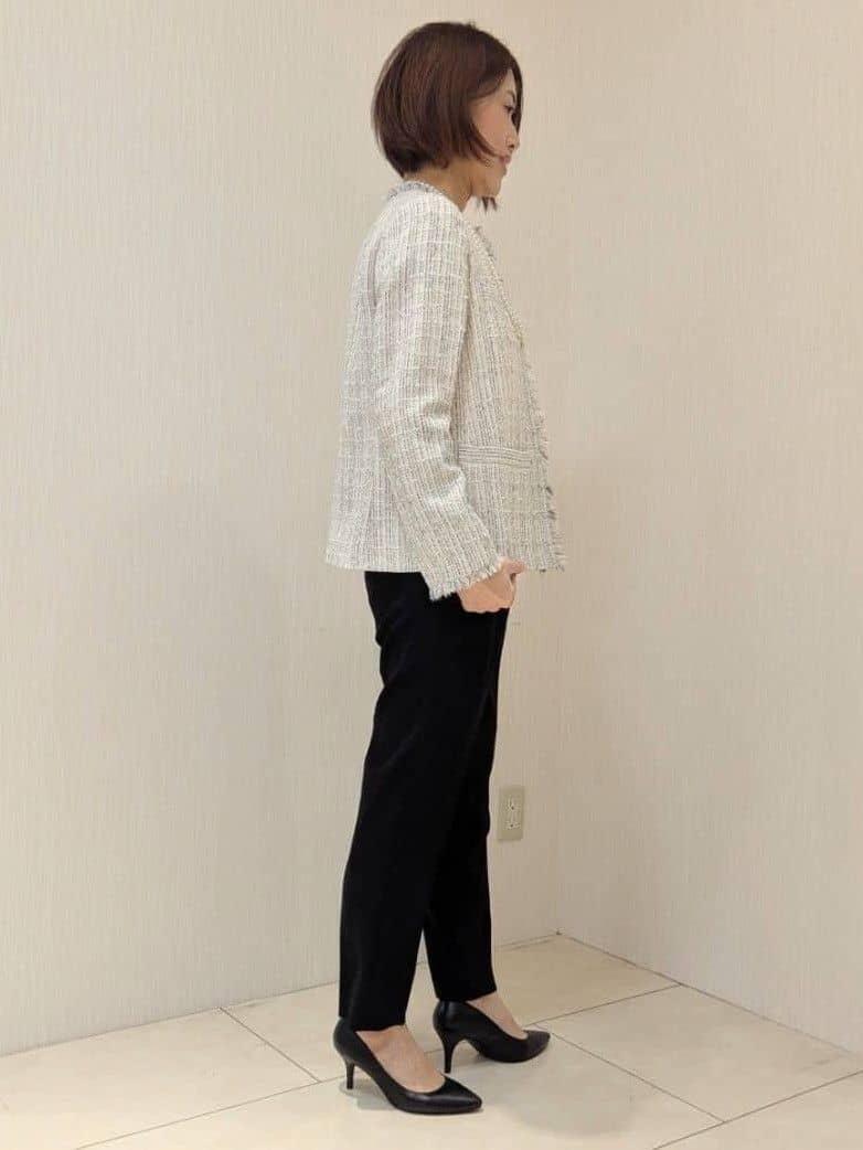 u-macoさんの「UNTITLED｜【仕事着/スーツ】ファンシーツイード ジャケット」を使ったコーディネート