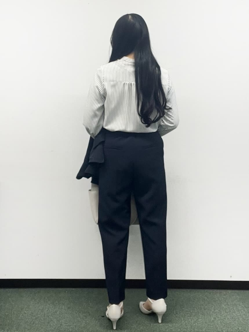 Hitomiさんの「index｜ストレッチノーカラージャケット／セットアップ対応【洗濯機OK／防シワ／イージーアイロン】」を使ったコーディネート