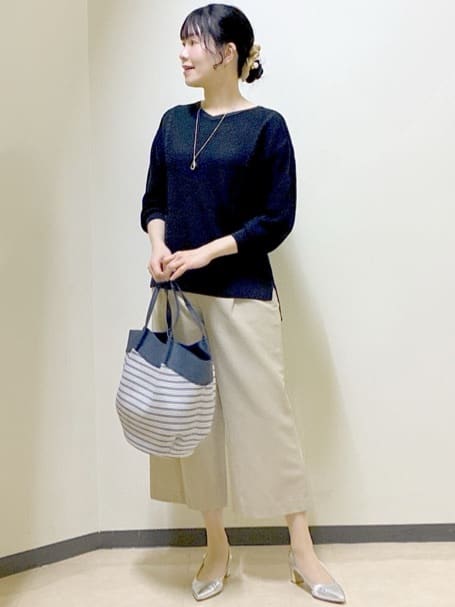  beni_gingerさんの「Reflect｜【パンツ合わせにぴったり◎】ゆったりオフボディニット」を使ったコーディネート
