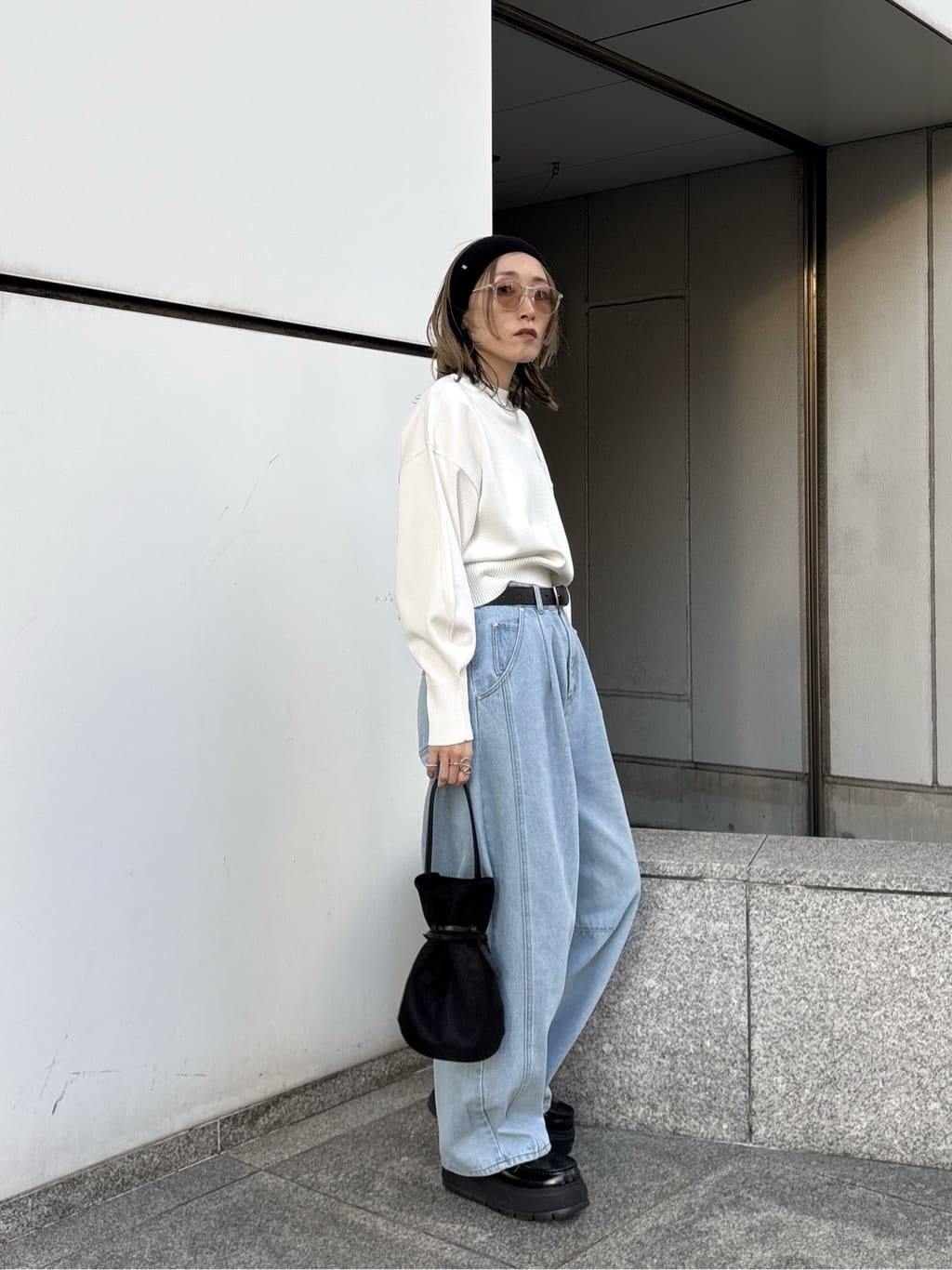 kotakiさんの「INDIVI｜Timeless｜フォルムロゴニット」を使ったコーディネート