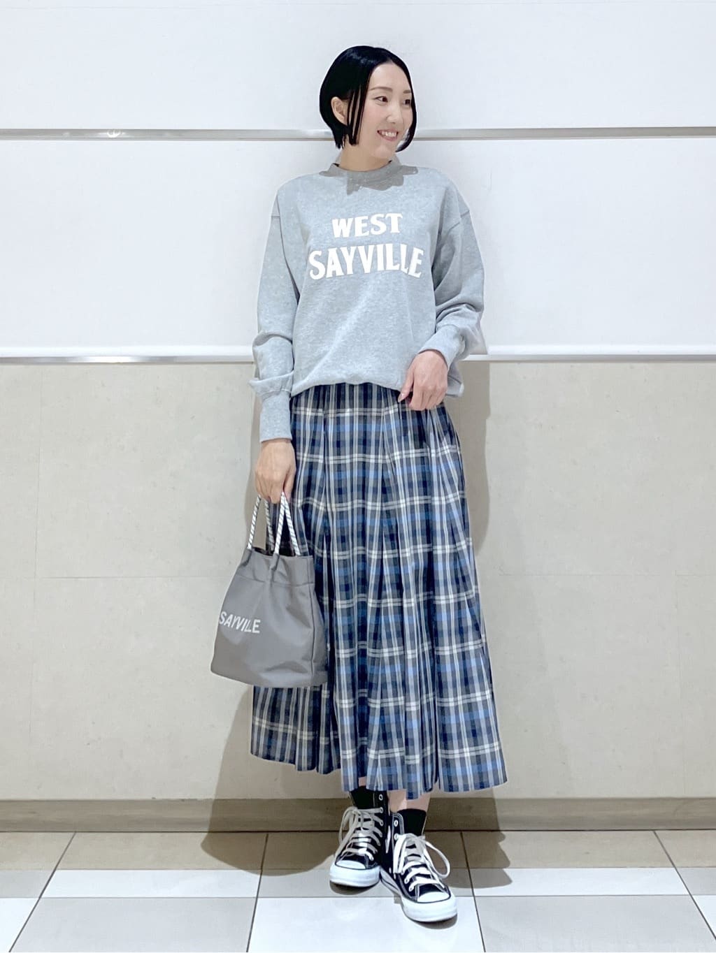 eriko さんの「Dessin｜【洗える】オーガニックコットン裏毛ロゴスウェット」を使ったコーディネート