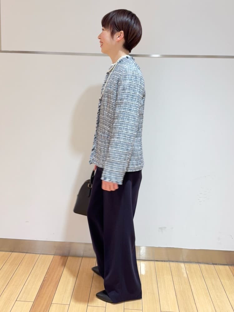 あやさんの「UNTITLED｜【仕事着/スーツ】ファンシーツイード ジャケット」を使ったコーディネート