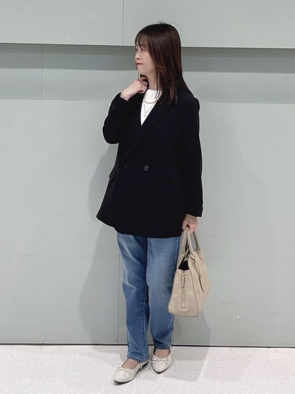 makiさんの「UNTITLED｜◆【洗える/ストレッチ性】ダブルブレストジャケット」を使ったコーディネート