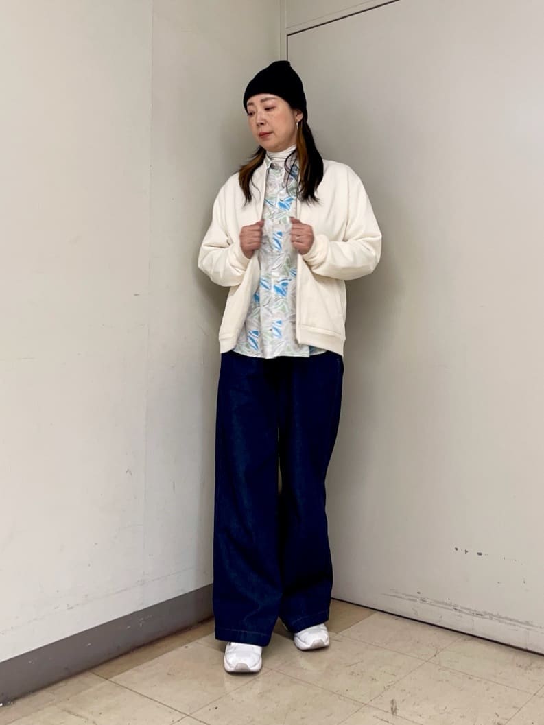 iwさんの「TAKEO KIKUCHI｜スライドパズル ジャカード ブルゾン」を使ったコーディネート