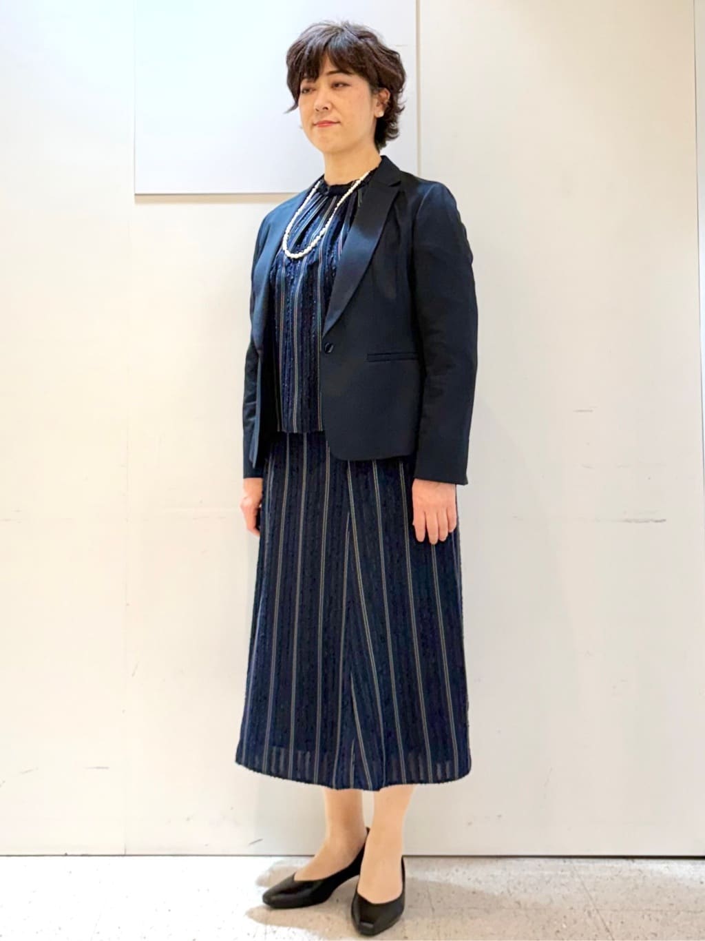 ヤスコさんの「Reflect｜【SS-4Lサイズ／UVカット／接触冷感】匠ジャケット／ベーシックテーラード」を使ったコーディネート