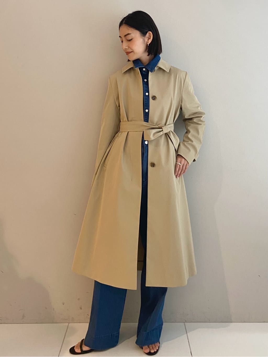 AYAさんの「UNTITLED｜◆【はっ水/洗える】タスランステンカラーコート」を使ったコーディネート