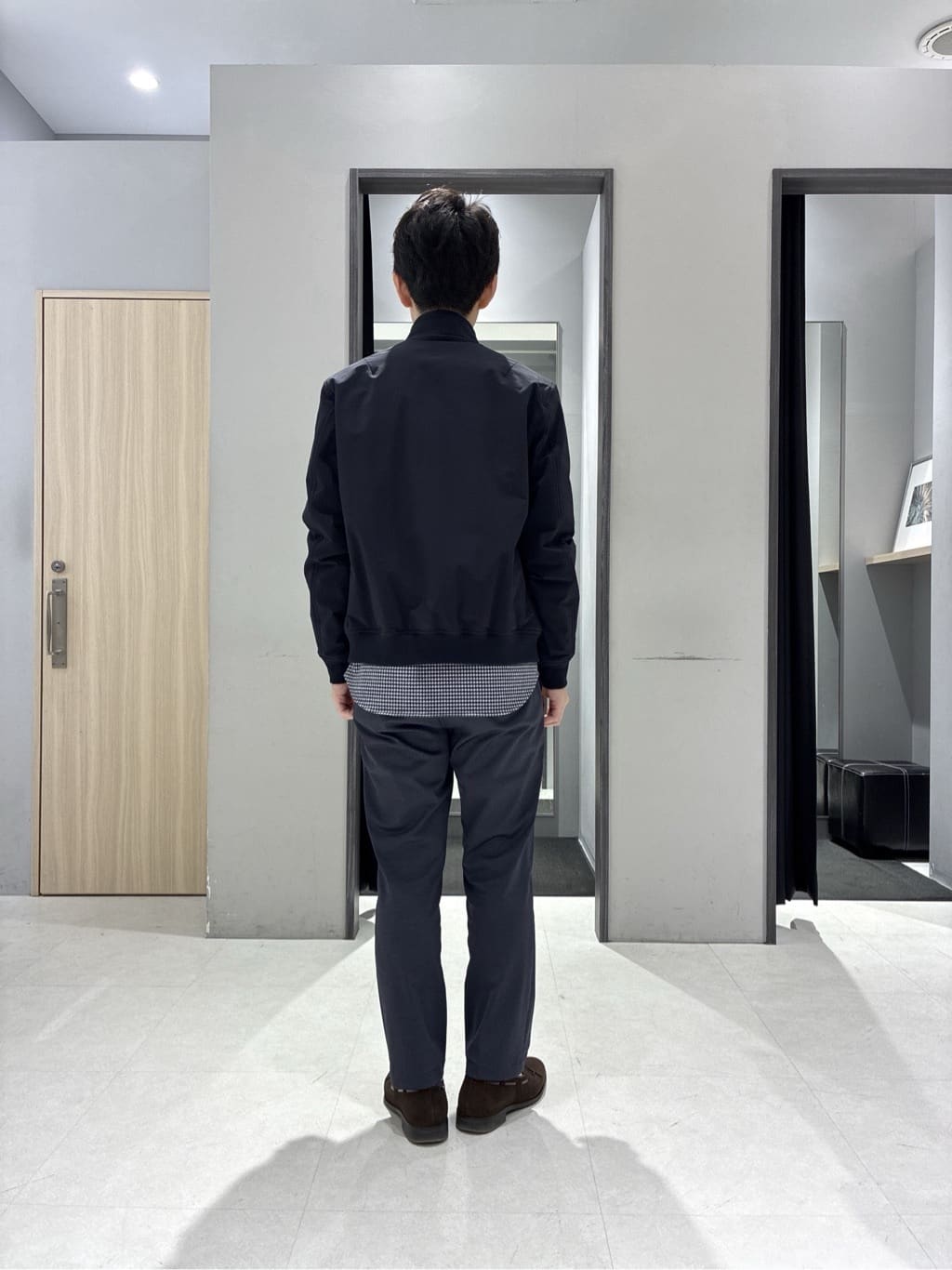 わいずみさんの「TAKEO KIKUCHI｜スタンドカラー ショート リブ ブルゾン」を使ったコーディネート
